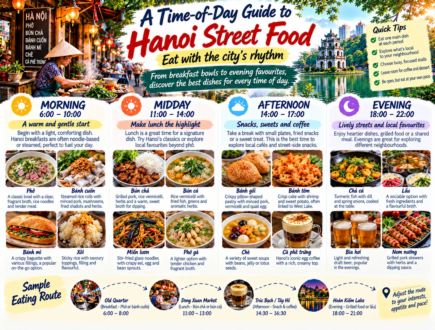 A Time-of-Day Guide to Hanoi Street Food